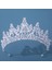 Stil J Gümüş Renk Çeşitli Gümüş Renk Kristal Taçlar Gelin Tiaras Moda Kraliçe Taklidi Diadem Cz Başlığı Düğün Saç Takı Aksesuarları (Yurt Dışından) 1