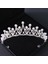 Gümüş Barok Vintage Kristal Rhinestone Tiaras ve Taçlar Diadems Bantlar Kadınlar Için Gelin Düğün Saç Aksesuarları Takı Bandı (Yurt Dışından) 4