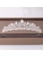 Gümüş Renk Trendy Kadın Kristal Taçlar Tiara Düğün Saç Aksesuarları Taç Gelin Tiaras ve Taçlar Saç Takı Düğün Saç Süsler (Yurt Dışından) 3