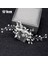 Gümüş Tiaras Pin Kristal Inci Gelin Tiaras Hairbands Tokalar Nedime Diamante Saç Vine Aksesuarları Düğün Takı 35 cm Şapkalar (Yurt Dışından) 1