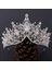 Stil F Gümüş Renk Taçlar ve Tiaras Saç Aksesuarları Kadınlar Için Düğün Aksesuarları Taç Gelin Kristal Rhinestone Diadema Tiara (Yurt Dışından) 4