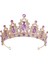 H158 Siyah Yeşil Kmvexo Düğün Saç Tiara Kristal Gelin Taç Altın Renk Diadem Peçe Tiaras Düğün Saç Aksesuarları Başlıklar Kafa Takı (Yurt Dışından) 4