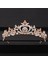 Gümüş Düğün Taç Saç Takı Gelin Saç Aksesuarları Kadın Barok Taç Rhinestones Kristal Tiaras Gelin Kraliçe Parti Taçlar Hediye (Yurt Dışından) 3