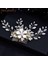 A510-GOLD A83 Alaşım Yapraklar Altın Gelin Tarak Düğün Saç Aksesuarları Inci Düğün Başlığı Kristal Rhinestones Saç Klipler Kadın Taç (Yurt Dışından) 1