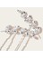 0268 Altın Floralbride Alaşım Gümüş Renk Temizle Kristal Rhinestones Gelin Saç Tokası Düğün Saç Etiket Kadın Nedime Saç Aksesuarları (Yurt Dışından) 4