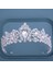 Stil L Gümüş Renk Çeşitli Gümüş Renk Kristal Taçlar Gelin Tiaras Moda Kraliçe Taklidi Diadem Cz Başlığı Düğün Saç Takı Aksesuarları (Yurt Dışından) 1