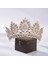 Altın Büyük Barok Kristal Tiaras Düğün Taç Gelinler Için Kadın Saç Aksesuarları Başlıklar Prenses Pageant Couronne Mariage Forseven (Yurt Dışından) 5