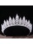 Stil G Gümüş Renk Gümüş Renk Kristal Taçlar ve Çelenkler Barok Vintage Taç Tiara Kadınlar Için Gelin Pageant Balo Diadem Düğün Saç Aksesuarları (Yurt Dışından) 3