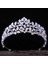 Stil G Gümüş Renk Gümüş Renk Kristal Taçlar ve Çelenkler Barok Vintage Taç Tiara Kadınlar Için Gelin Pageant Balo Diadem Düğün Saç Aksesuarları (Yurt Dışından) 5