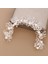K Inciler Bantlar Kadın Kızlar Için Gelin Düğün Hairbands Beyaz Çiçek Tiaras ve Taçlar Kore Moda Headdress Saç Takı (Yurt Dışından) 2