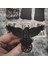 0104 Gümüş Benzersiz Viking Siyah Büyük Boy Karga Saç Tokası Aksesuarları Kadınlar Için 2022 Vintage Goth Punk Kuzgun Kanat Saç Tokası Takı Haarschmuck (Yurt Dışından) 4