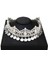 TL0006WHITE Sunspicems Alın Zinciri Cezayir Saç Zinciri Hairware Hairband Altın Renk Napolyon Paraları Püskül Saç Aksesuarı Gelin Takı Hediye (Yurt Dışından) 3