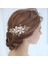 Altın Rengi Trendy Düğün Saç Aksesuarları Saç Tarak Inci Headdress Gelin Çiçek Saç Tarak Kadın Tiara Balo El Yapımı Saç Süsleri (Yurt Dışından) 2
