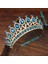 Vintage 01 Düğün Kristal Gelin Tiara Taç Kraliçe Gelin Diadem Saç Süsler Kadınlar Için Kafa Takı Aksesuarları Pageant Başlığı (Yurt Dışından) 5