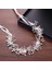 Altın Trendy Gelin Çiçek Saç Takı Kristal Rhinestone El Yapımı Düğün Headdress Kafa Bandı Womanhair Aksesuarları Tiara (Yurt Dışından) 3