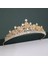 16 Altın Gümüş Renk Tiaras ve Taçlar Düğün Gelin Parti Için Kristal Inciler Diadems Rhinestone Kafa Süsler Moda Aksesuarları (Yurt Dışından) 4