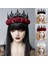 Fd-58-1 Vintage Cadı Kadın Kafa Çelenk Gotik Siyah Taç Güller Tiara Kafa Bandı Cadılar Bayramı Partisi Cosplay Vampir Prenses Sihirli Aksesuar (Yurt Dışından) 3