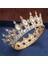 Altın Beyaz Kristal Vintage Kraliyet Kraliçe Kral Tiaras ve Taçlar Erkek/kadın Pageant Balo Diadem Saç Süsler Düğün Saç Takı Aksesuarları (Yurt Dışından) 1