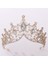 XC38GOLD Mamojko Kübik Zirkon Gelin Tiara Zirkonya Taç Cz Diadema Gelin Taç Düğün Saç Aksesuarları Bijoux Cheveux Tiaras Taçlar (Yurt Dışından) 1