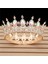 Altın Ab Renkleri Kristal Vintage Kraliyet Kraliçe Kral Tiaras ve Taçlar Erkek/kadın Pageant Balo Diadem Saç Süsler Düğün Saç Takı Aksesuarları (Yurt Dışından) 1