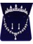 Resim Olarak Moda Zirkon Gelin Takı Setleri Düğün Taç Kolye Küpe Pin Inci Kristal Tiara ve Taçlar Saç Süsler Kadın (Yurt Dışından) 1