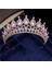 Altın Tam Pembe Muhteşem Pembe Kristal Bantlar Kraliçe Tiaras ve Taçlar Gelin Hairband Kızlar Balo Parti Düğün Saç Takı Aksesuarları (Yurt Dışından) 1