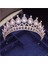 Altın Tam Pembe Muhteşem Pembe Kristal Bantlar Kraliçe Tiaras ve Taçlar Gelin Hairband Kızlar Balo Parti Düğün Saç Takı Aksesuarları (Yurt Dışından) 2