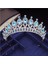 Altın Tam Pembe Muhteşem Pembe Kristal Bantlar Kraliçe Tiaras ve Taçlar Gelin Hairband Kızlar Balo Parti Düğün Saç Takı Aksesuarları (Yurt Dışından) 4