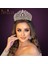 A333-GÜMÜŞ A268 Lüks Prenses Taç Pageant Diadem Gelin Saç Takı Düğün Başlığı Kraliçe Headdress Altın Kadın Tiara Kafa Bandı (Yurt Dışından) 2