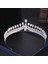 Gümüş Kristal Rhinestone Düğün Taç Gümüş Renk Gelin Tiaras ve Taç Headdress Saç Aksesuarları Kadın Düğün Gelin Başlığı (Yurt Dışından) 4