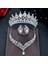 C46 Stil A Gümüş A111 Düğün Tiaras ve Taçlar Gelin Şapkalar Küpe Kolye Takı Seti Gelin Başlığı Taklidi Kafa Bandı Kraliçe Diadem (Yurt Dışından) 1
