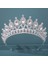 Stil H Gümüş Renk Çeşitli Gümüş Renk Kristal Taçlar Gelin Tiaras Moda Kraliçe Taklidi Diadem Cz Başlığı Düğün Saç Takı Aksesuarları (Yurt Dışından) 1