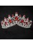 H001 Gümüş Kırmızı Kmvexo Avrupa Yeşil Kristal Tiaras Vintage Siyah Rhinestone Pageant Taç Barok Gelin Düğün Saç Takı Aksesuarları Hediye (Yurt Dışından) 1
