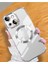 Apple iPhone 15 Orta Logo Gösteren Arkası Şeffaf Kenarları Renkli Titanium Telefon Kılıfı 1