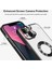Apple iPhone 15 Orta Logo Gösteren Arkası Şeffaf Kenarları Renkli Titanium Telefon Kılıfı 3