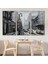 New York Sokakları ve Sarı Taksi Yağlıboya Görünüm Kanvas TABLO-3552 3