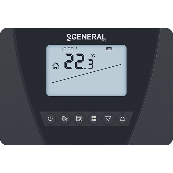 General Aruna 300S Smart Kablosuz Akıllı Tuya Oda Termostatı (Siyah)