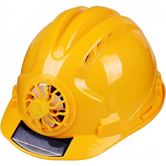 Xhltd Güneş Enerjisi Fan Kask Açık Çalışma Güvenliği Sert Şapka Inşaat Işyeri Abs Malzeme Koruyucu Kap Güneş Paneli Tarafından Powered | Güvenlik Kask (Yurt Dışından)