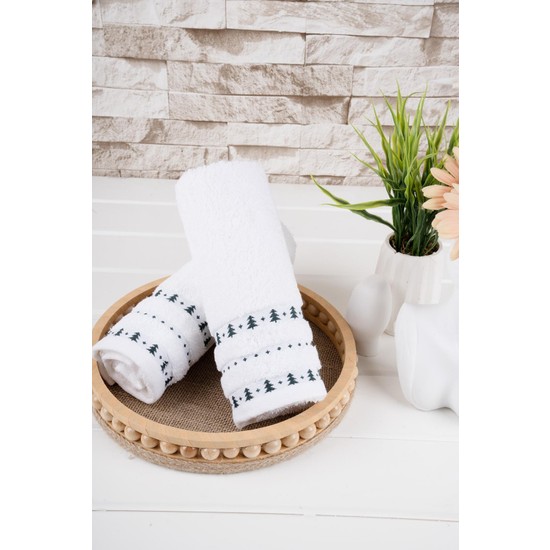 Baveno Home 100 Pamuk Ikili 50X70 cm Nakışlı Havlu Seti Fiyatı