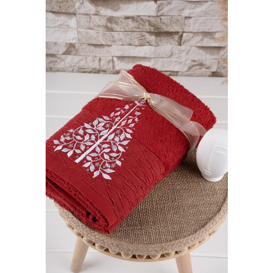 Baveno Home 100 Pamuk Ikili 50X70 cm Nakışlı Havlu Seti Fiyatı