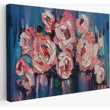 Stok Shop Şakayık Çiçeği Tablosu, Kanvas Duvar TABLOSU-1198