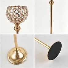 Cadia Kristal Mum Tutucular Düğün Masa Dekoru Hediyesi Için Şamdanlar 25CM 15CM Altın 15CM 20CM 25CM 30CM 35CM (Yurt Dışından)