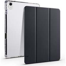 M.TK Moveteck Huawei Matepad Air 11.5'' Inç 2023 Tablet Kılıfı Smart Kapaklı Stand Özellikli Pu Deri Slim Zırh Smart Cover Arkası Şeffaf Kapak + Kalem Set