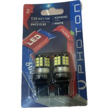 Photon T20 Duy LED Oto Ampulü Beyaz W21W PH7215 (Gündüz, Arka, Park ve Stop Ampülü)