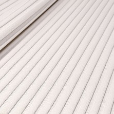 Halınet Sophia Beyaz Çizgili Polyester Makine Halısı