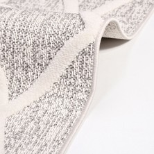 Halınet Avery Gri Geometrik Polyester Makine Halısı