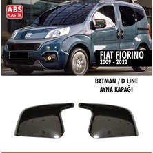 Nam Tuning Fiat Fiorino Yarasa Batman Ayna Kapağı Plastik Parlak Siyah 2009-2022