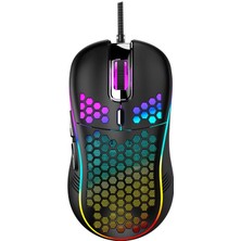 Valkyrie Rgb LED Işıklı 6 Tuşlu 7200DPI Gaming Oyuncu Mouse Siyah