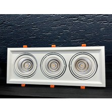 Tekwat Ar 111 Cob LED Üçlü 25 Watt Işık Sıva Altı 4000 Kelvin