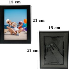 Decolıfe Ikili Fotoğraf Çerçevesi, Fotoğraf Çerçevesi, Anı Çerçevesi, Resim Çerçevesi, Çoklu Çerçeve 21X15CM